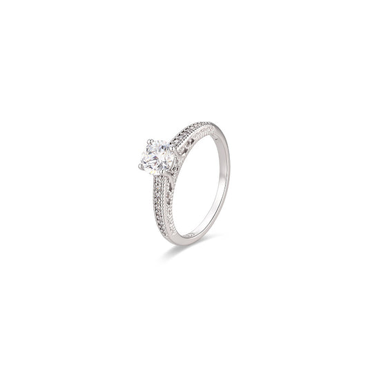 14K  SILVER PLATED DIAMOND RINGS
